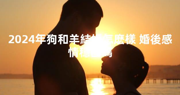 2024年狗和羊結婚怎麽樣 婚後感情穩固嗎